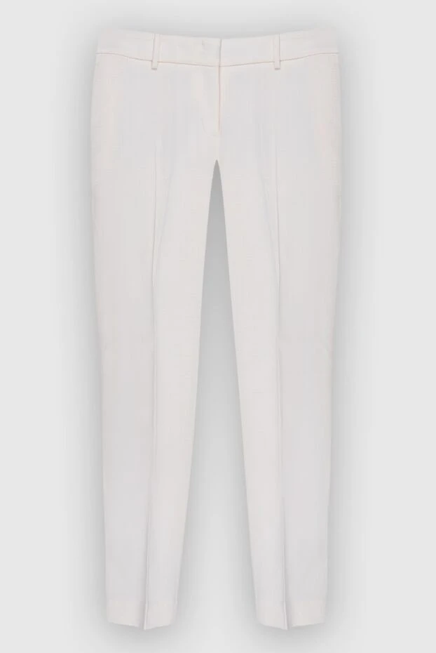 Ermanno Scervino woman white viscose and silk trousers for women buy with prices and photos 167126 - photo 1