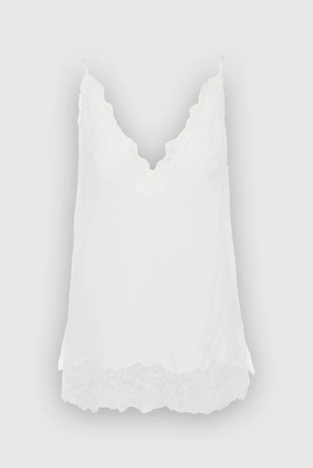 Ermanno Scervino white silk top for women 167128 - photo 1