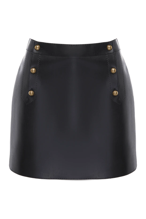 Ermanno Scervino black leather skirt for women 167134 - photo 1