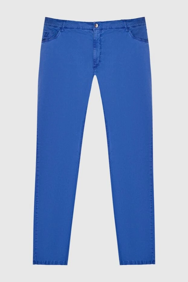 Zilli man blue cotton trousers for men buy with prices and photos 167137 - photo 1