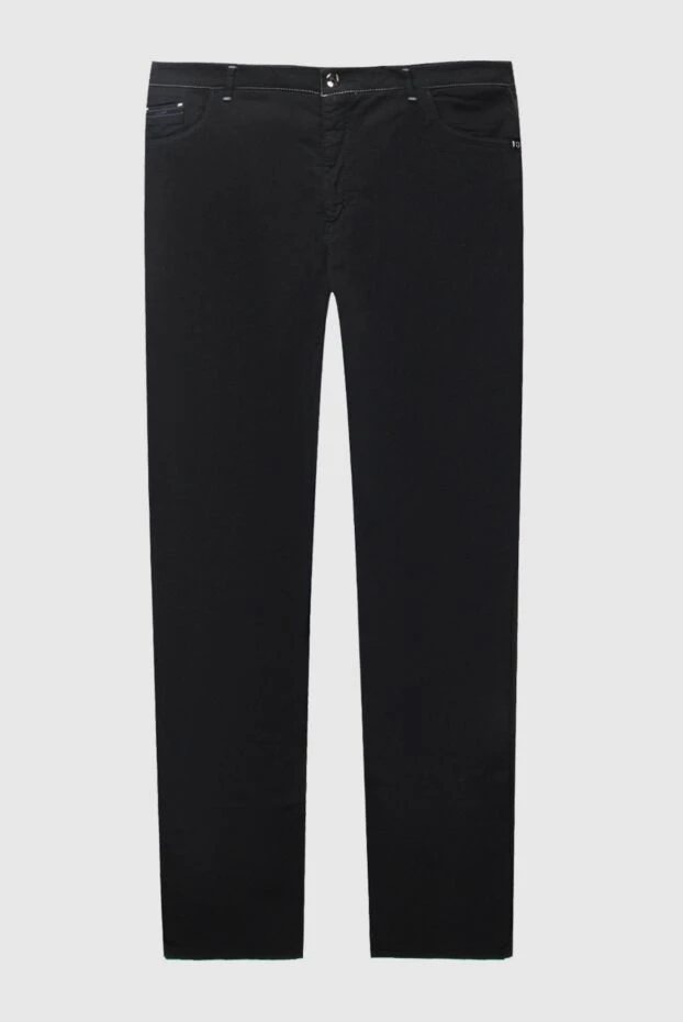 Zilli мужские джинсы из хлопка и шелка черные мужские купить с ценами и фото 167147 - фото 1