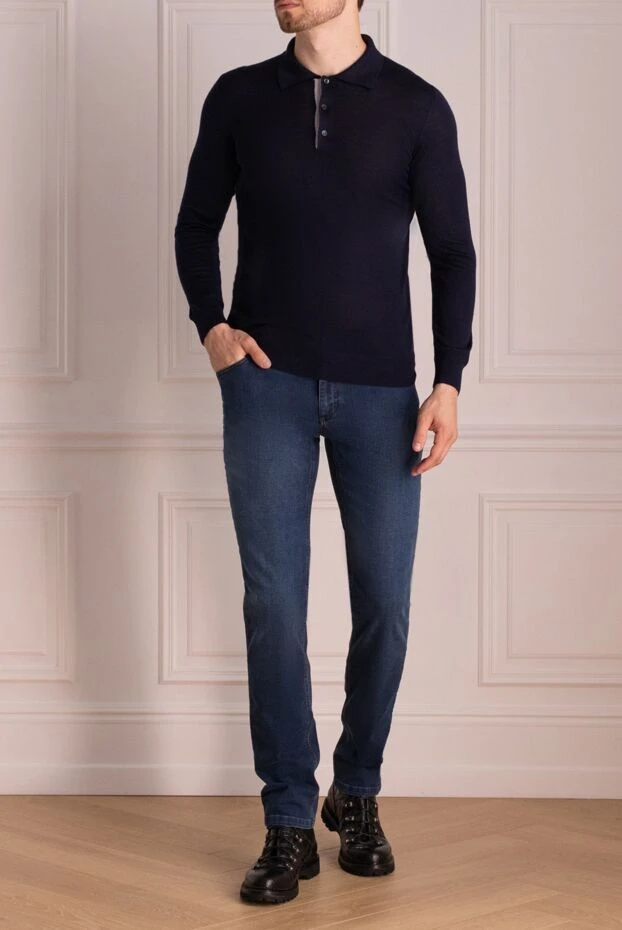 Zilli man blue cotton jeans for men buy with prices and photos 167148 - photo 2