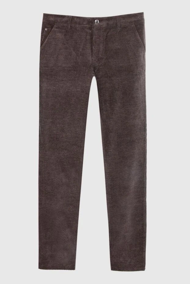 Zilli мужские брюки вельветовые из хлопка коричневые мужские купить с ценами и фото 167155 - фото 1