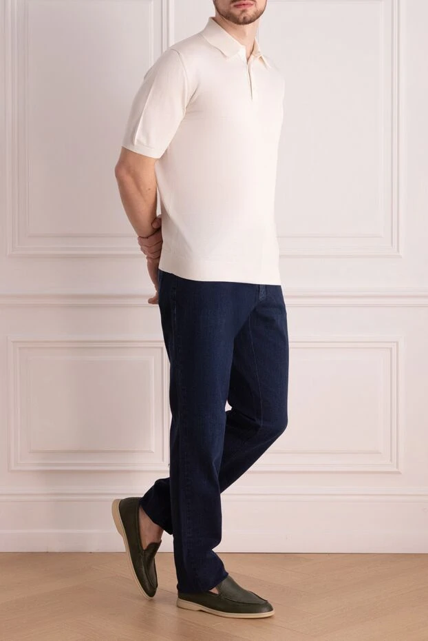 Zilli man blue cotton jeans for men buy with prices and photos 167157 - photo 2