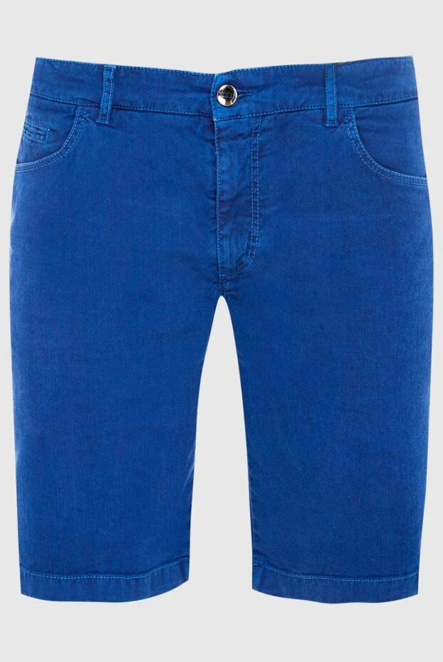 Zilli мужские шорты из льна и хлопка синий мужские купить с ценами и фото 167163 - фото 1
