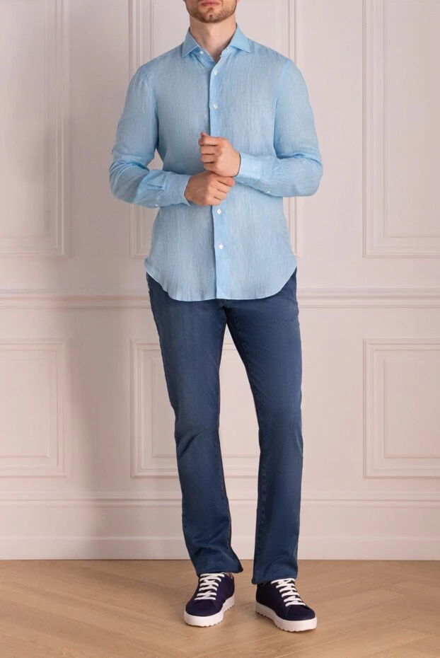 Zilli мужские джинсы из хлопка синие мужские купить с ценами и фото 167173 - фото 2