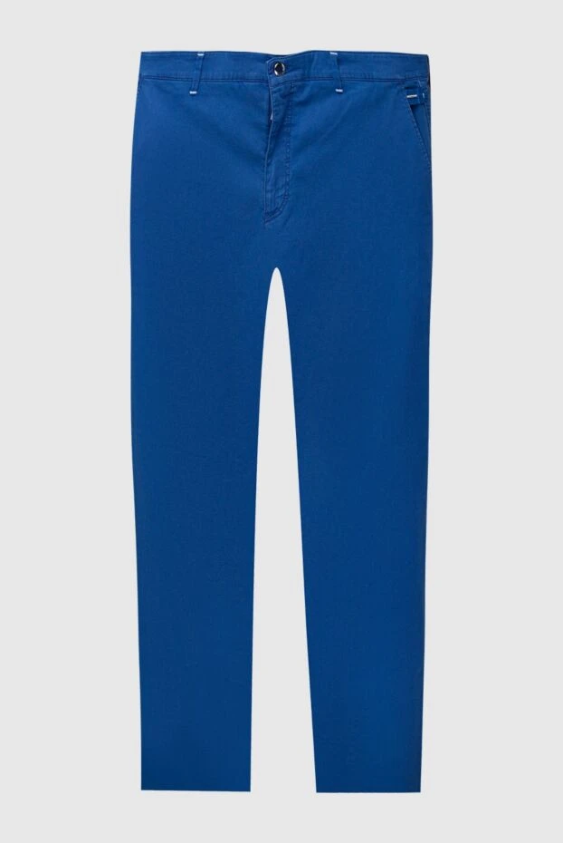 Zilli мужские брюки из хлопка синие мужские купить с ценами и фото 167174 - фото 1