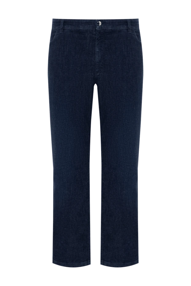 Zilli мужские джинсы из хлопка и полиамида синие мужские купить с ценами и фото 167180 - фото 1