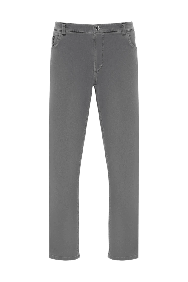 Zilli gray cotton and polyamide jeans for men 167183 - photo 1