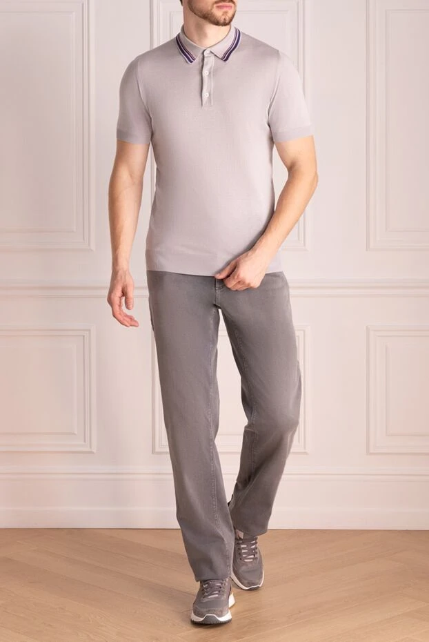 Zilli man cotton and polyamide jeans gray for men buy with prices and photos 167183 - photo 2