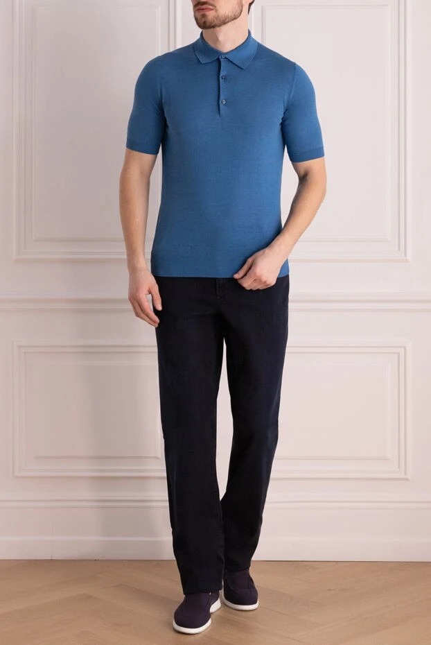 Zilli man blue cotton jeans for men buy with prices and photos 167186 - photo 2