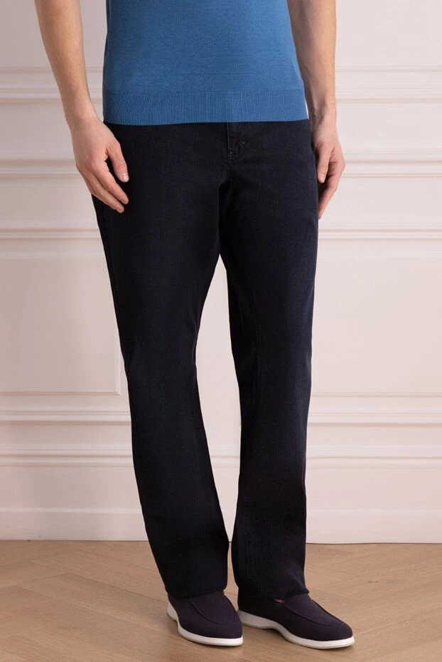 Zilli blue cotton jeans for men 167186 - photo 3