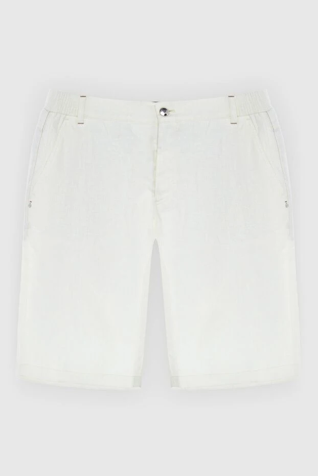 Zilli мужские шорты из льна белые мужские купить с ценами и фото 167198 - фото 1