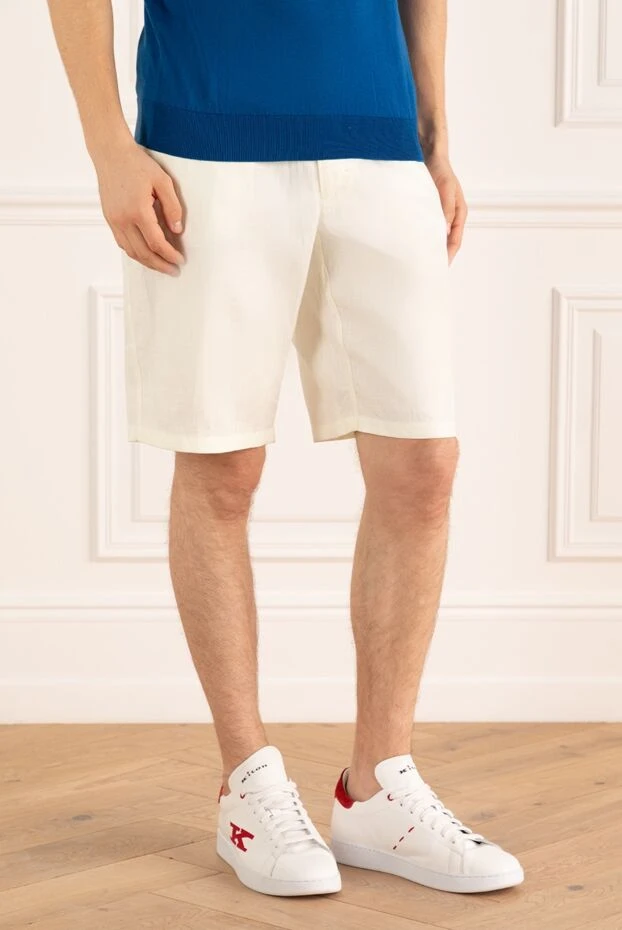 Zilli man blue linen shorts for men 167206 - photo 3