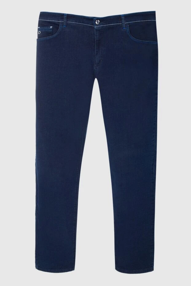 Zilli мужские джинсы из хлопка и полиамида синие мужские купить с ценами и фото 167200 - фото 1