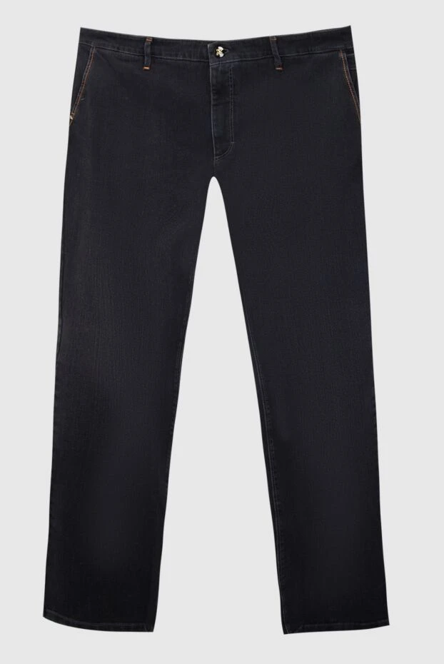 Zilli мужские джинсы из хлопка и полиамида черные мужские купить с ценами и фото 167202 - фото 1