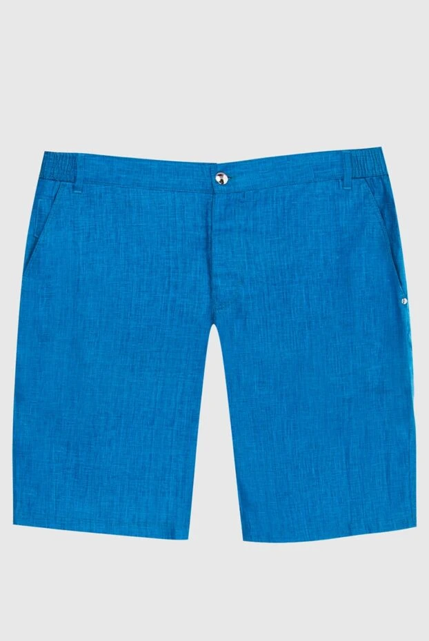 Zilli мужские шорты из льна синие мужские купить с ценами и фото 167206 - фото 1