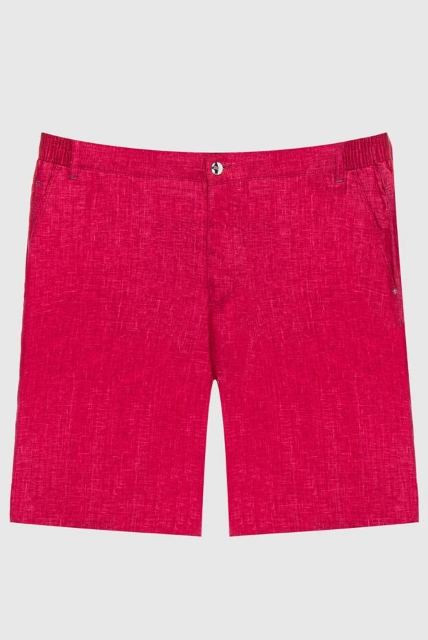 Zilli red linen shorts for men 167207 - photo 1