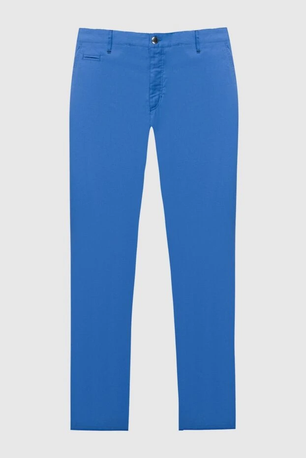 Zilli man men's blue cashmere cotton trousers buy with prices and photos 167214 - photo 1