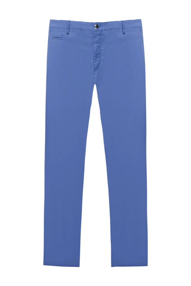 Zilli pants made of cotton cashmere blue for men 167214 - photo 1