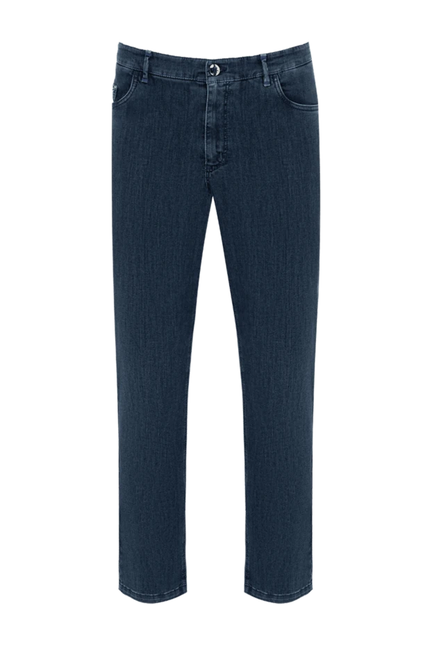 Zilli мужские джинсы из хлопка и полиамида синие мужские купить с ценами и фото 167216 - фото 1