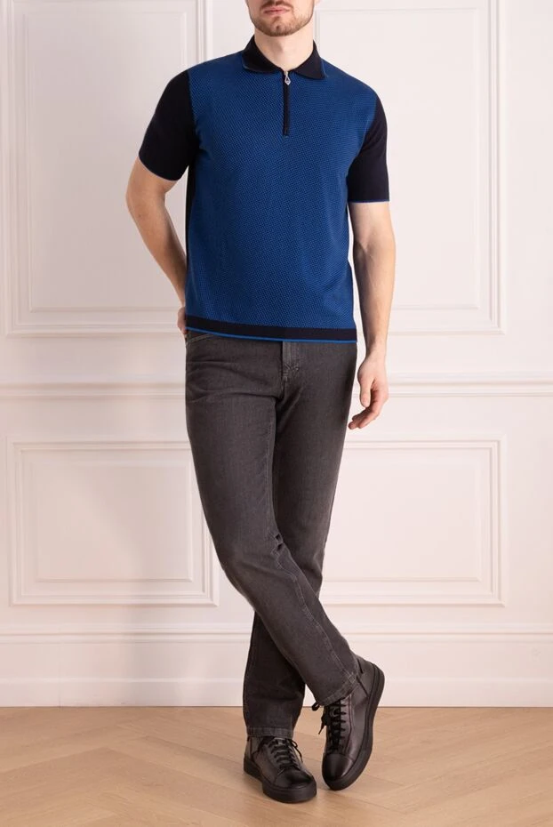 Zilli man gray cotton and elastane jeans for men buy with prices and photos 167220 - photo 2
