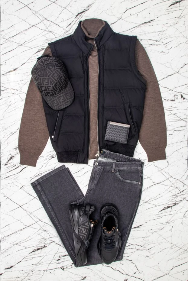 Zilli джинсы в классическом синем оттенке с фирменной кожаной нашивкой 167220 - фото 2