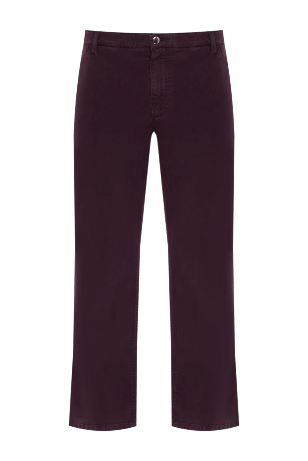Zilli мужские джинсы из хлопка и кашемира фиолетовые мужские купить с ценами и фото 167222 - фото 1