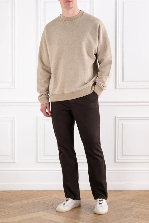 Zilli men's brown cotton pants 167225 - photo 2