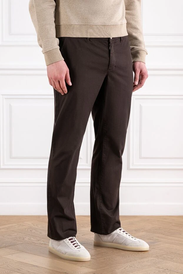 Zilli men's brown cotton pants 167225 - photo 3