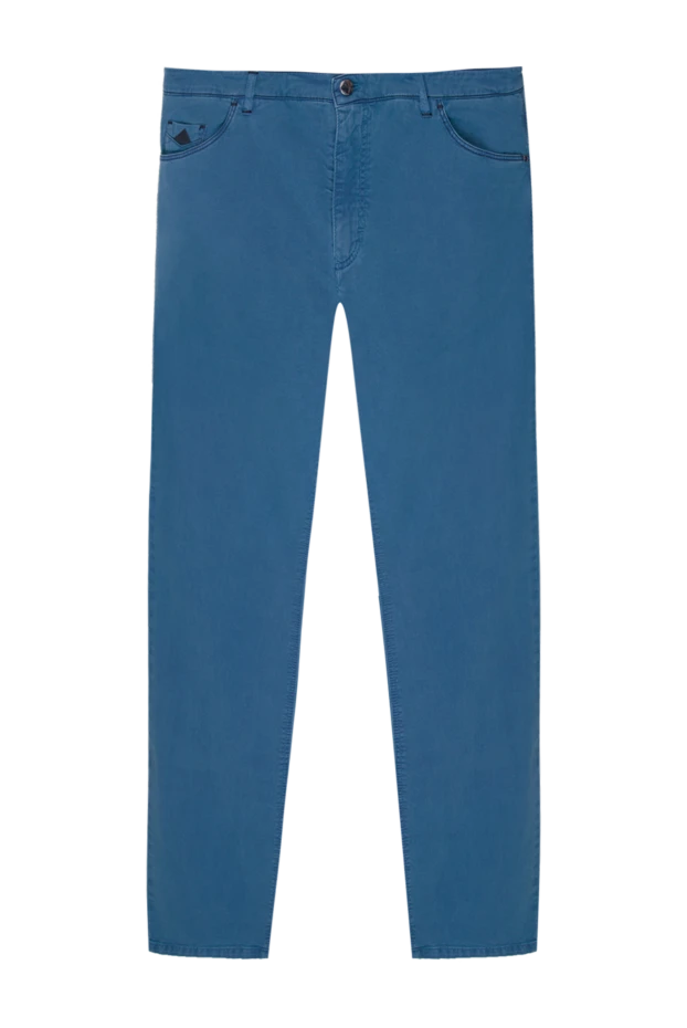 Zilli man blue cotton and cashmere jeans for men buy with prices and photos 167226 - photo 1