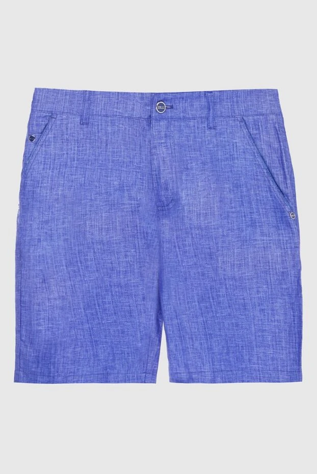 Zilli мужские шорты из льна синие мужские купить с ценами и фото 167228 - фото 1