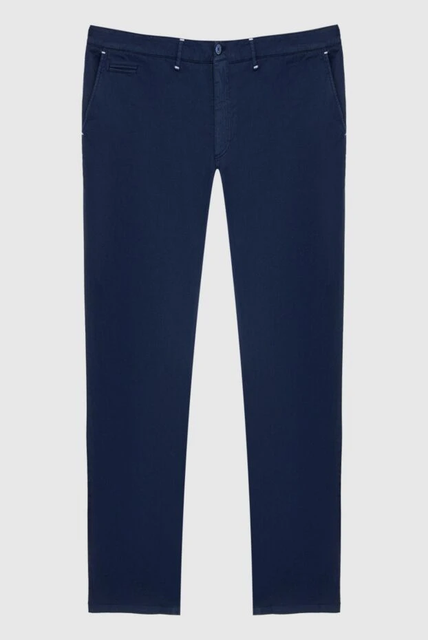 Zilli мужские джинсы из хлопка и шелка синие мужские купить с ценами и фото 167230 - фото 1