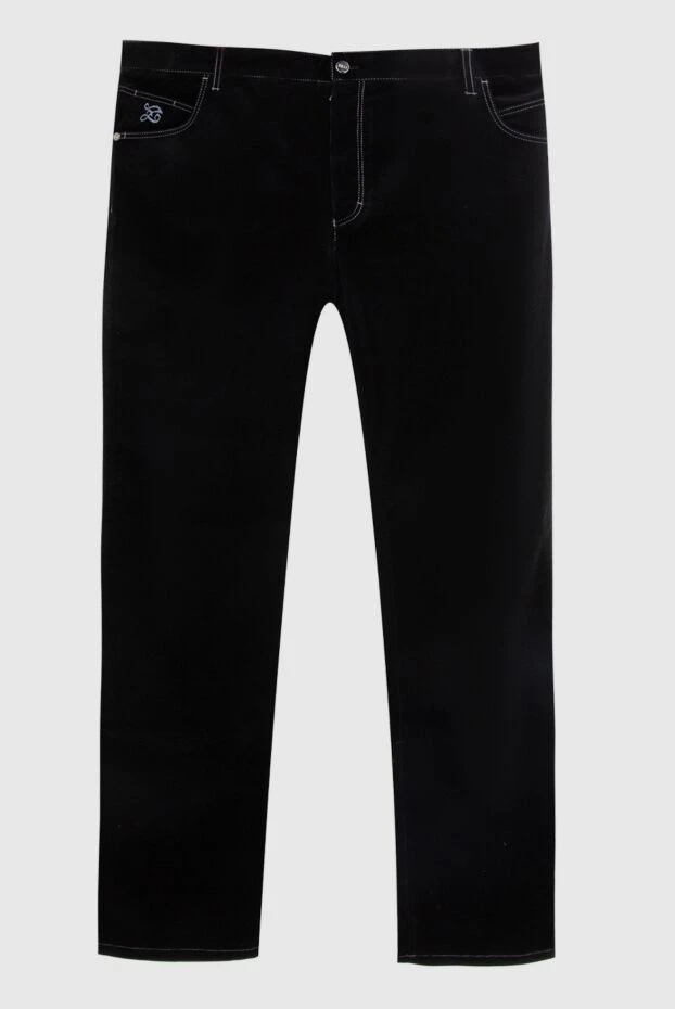 Zilli мужские джинсы из хлопка и кашемира серые мужские купить с ценами и фото 167234 - фото 1