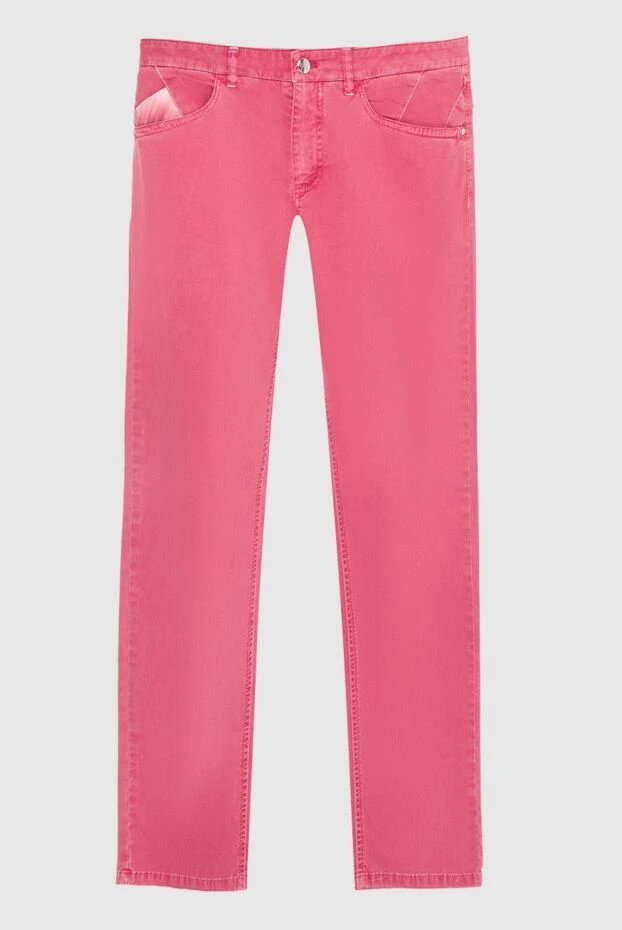 Zilli мужские джинсы из хлопка розовые мужские купить с ценами и фото 167235 - фото 1
