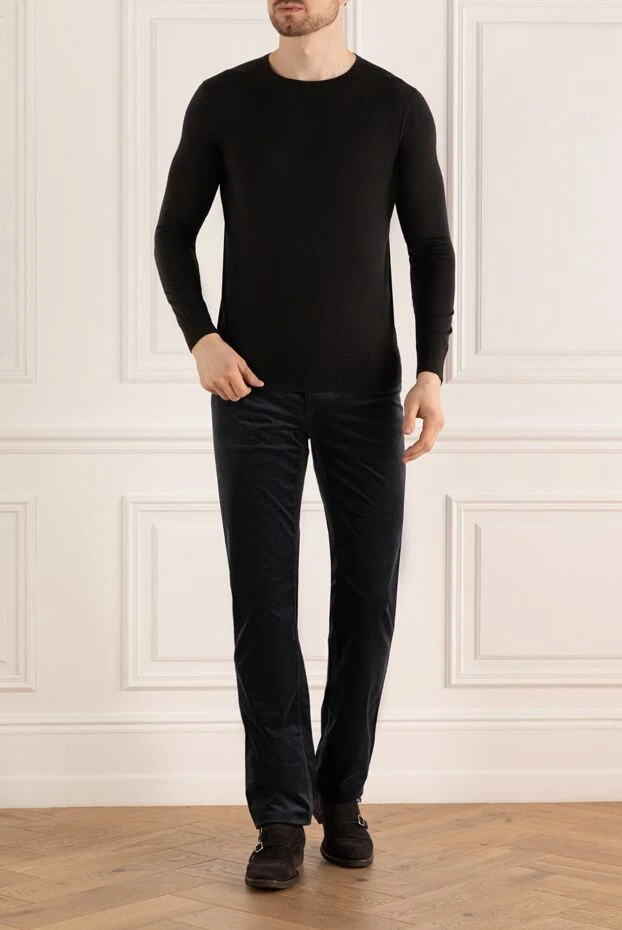 Zilli man cotton and cashmere jeans black for men buy with prices and photos 167238 - photo 2
