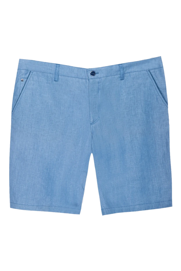 Zilli мужские шорты из льна голубые мужские купить с ценами и фото 167244 - фото 1