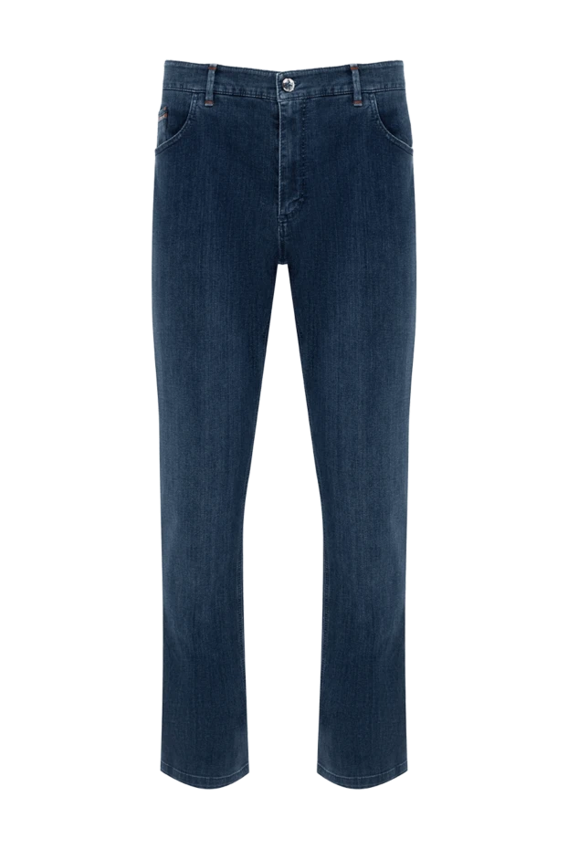 Zilli мужские джинсы из хлопка и полиамида синие мужские купить с ценами и фото 167247 - фото 1