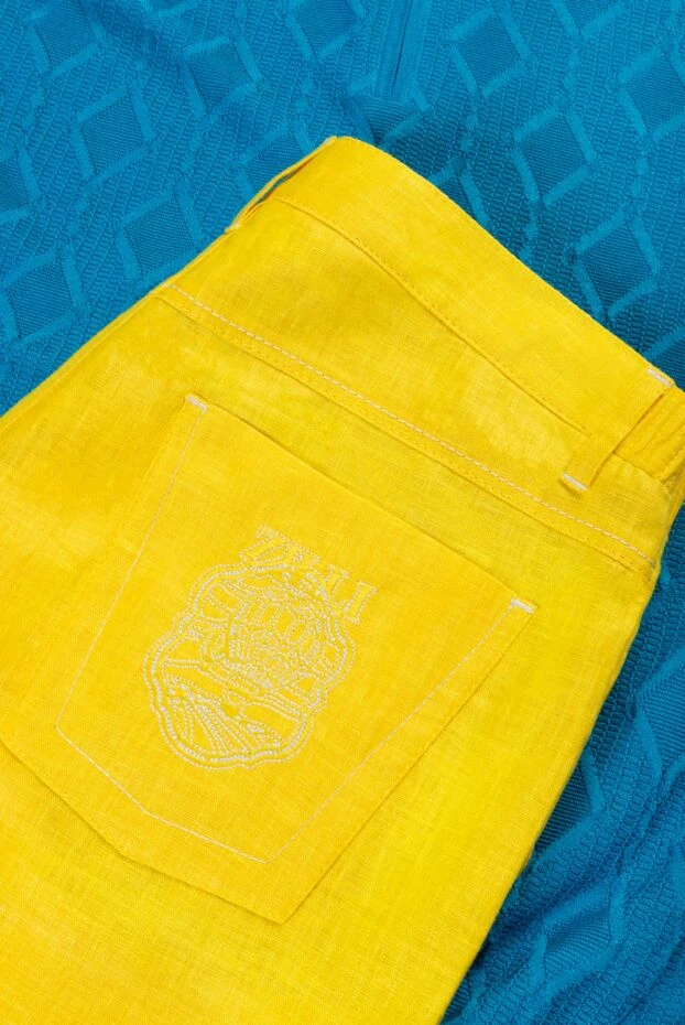 Zilli шорты из льна желтые мужские 167250 - фото 2