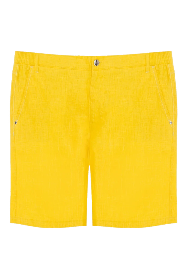 Zilli yellow linen shorts for men 167250 - photo 1