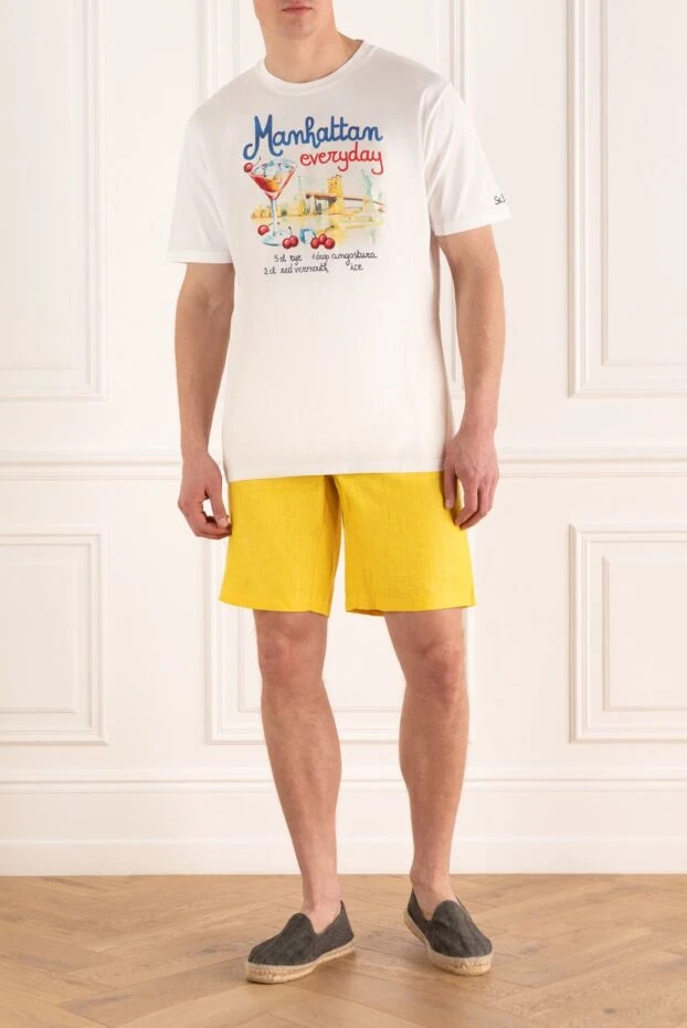 Zilli мужские шорты из льна желтые мужские купить с ценами и фото 167250 - фото 2