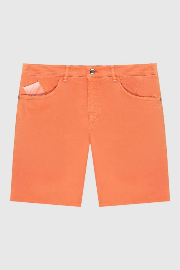 Zilli мужские шорты из хлопка оранжевые мужские купить с ценами и фото 167251 - фото 1