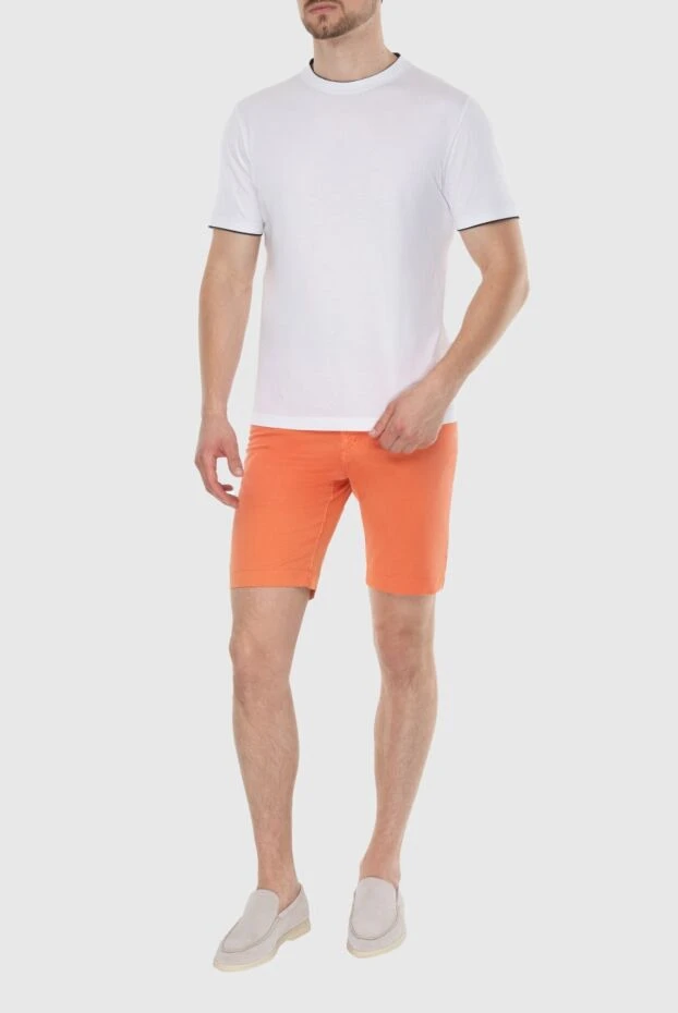 Zilli men's summer cotton shorts in bright orange 196919 - photo 2