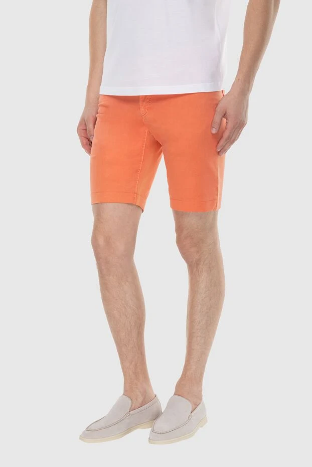 Zilli men's summer cotton shorts in bright orange 196919 - photo 3