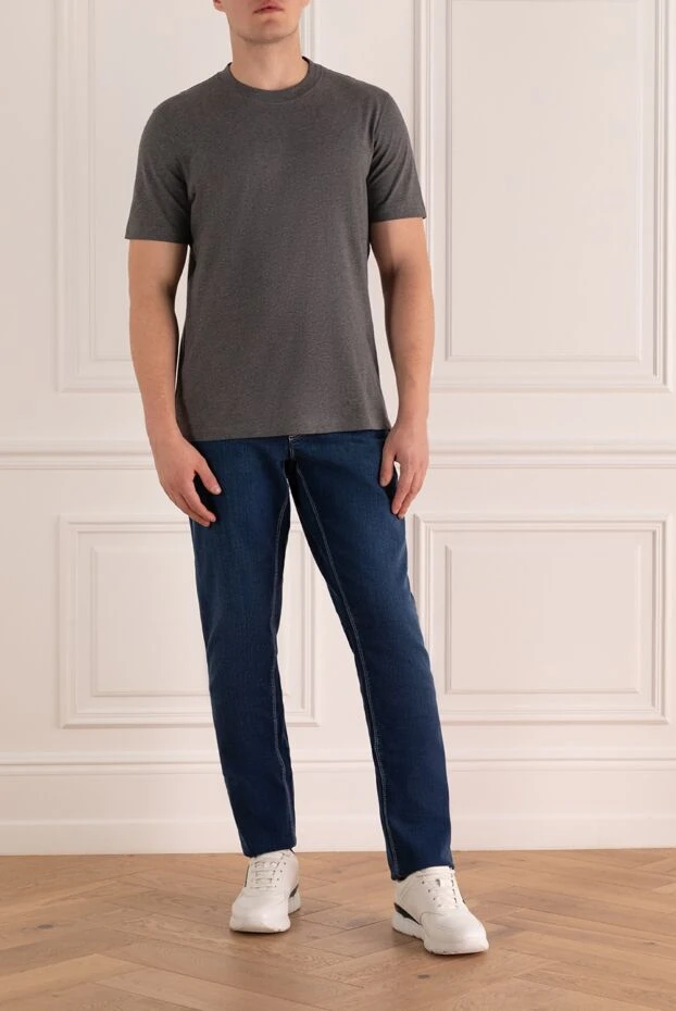 Zilli man blue cotton jeans for men buy with prices and photos 167253 - photo 2