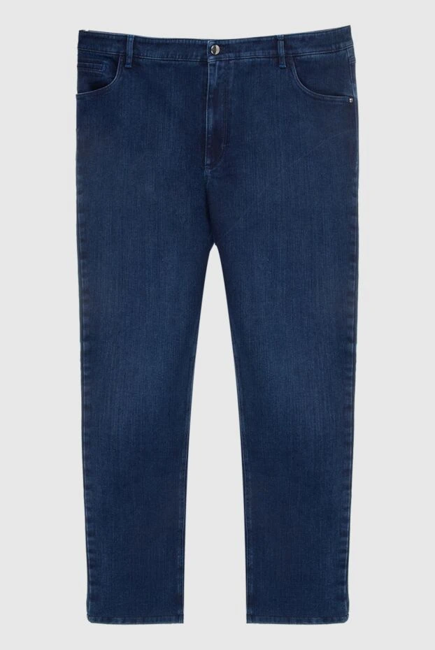Zilli мужские джинсы из хлопка и эластана синие мужские купить с ценами и фото 167254 - фото 1