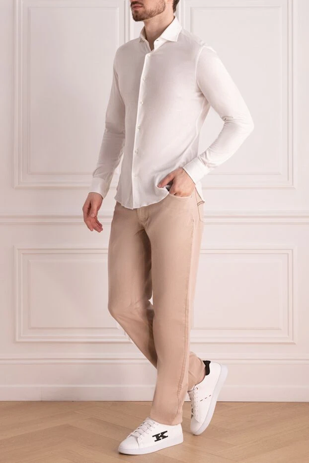 Zilli man beige cotton trousers for men buy with prices and photos 167256 - photo 2