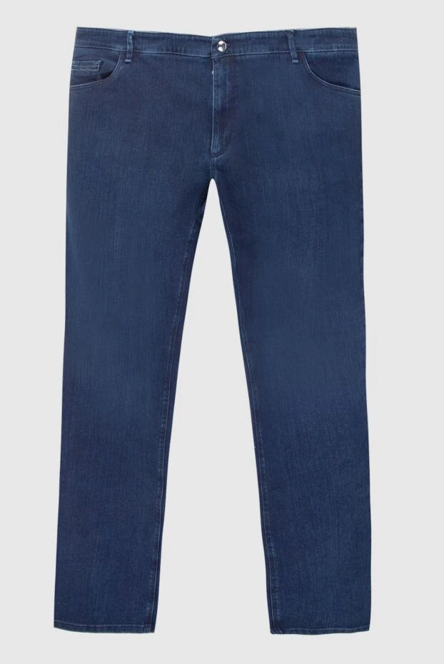 Zilli мужские джинсы из хлопка и полиамида синие мужские купить с ценами и фото 167258 - фото 1