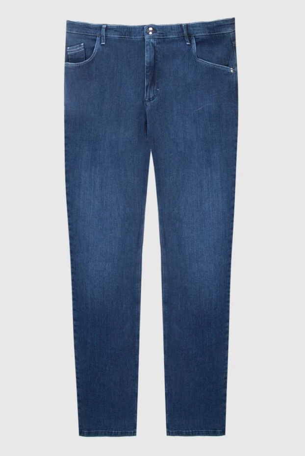 Zilli мужские джинсы из хлопка и полиамида синие мужские купить с ценами и фото 167266 - фото 1