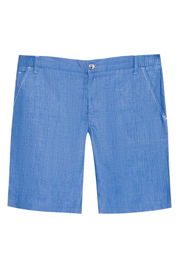 Zilli man blue linen shorts for men buy with prices and photos 167268 - photo 1